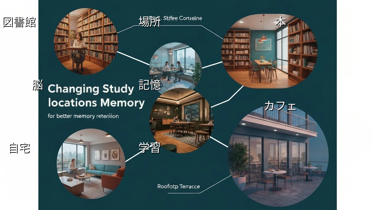 学習効果を高める！場所を変える暗記術のコツ