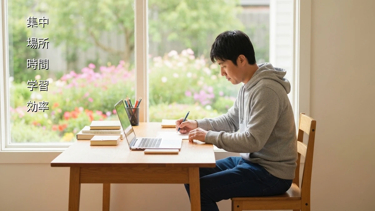 学習効果を高める！場所と時間帯別集中術